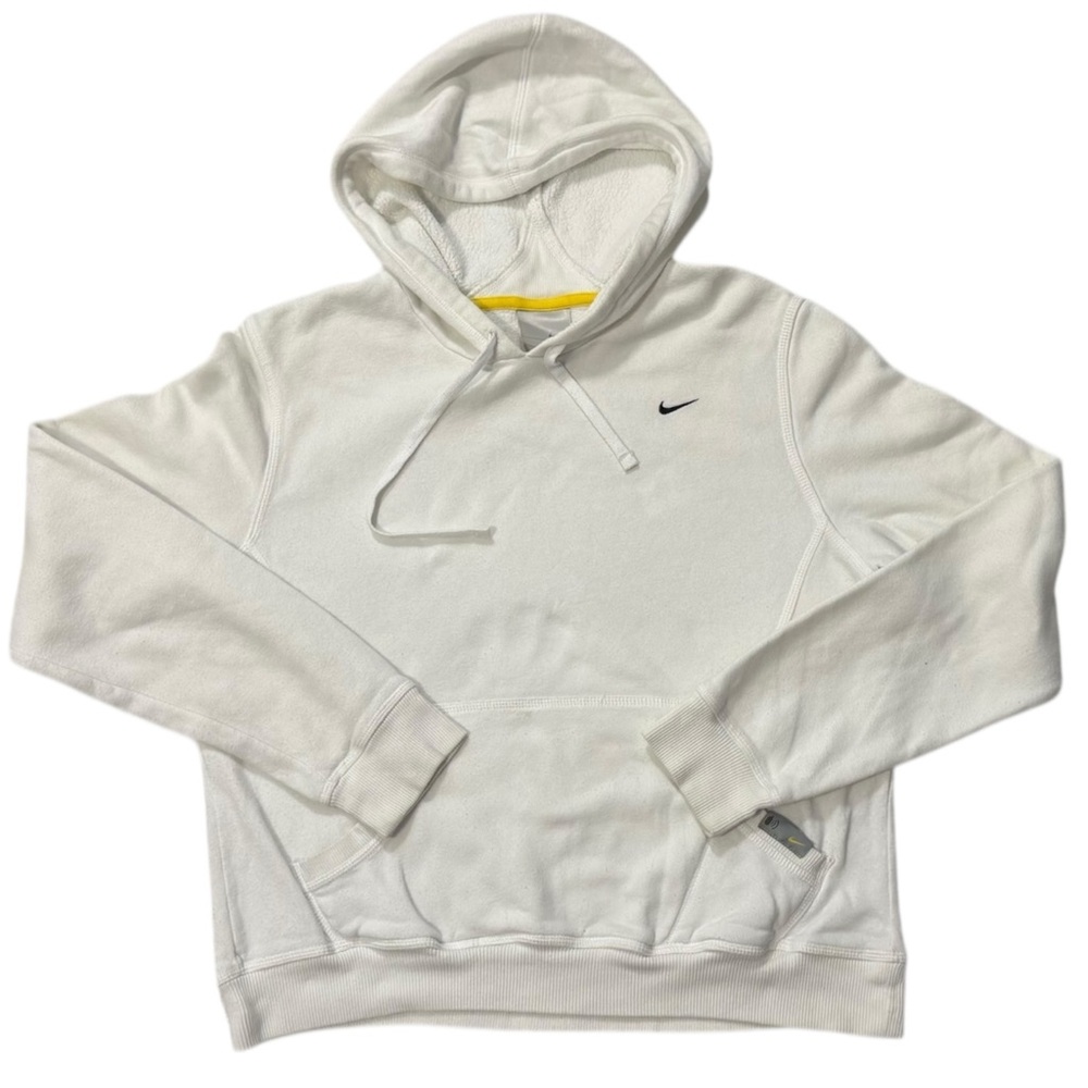 Vintage Youth Nike Classic White Hoodie - L 12-14‎